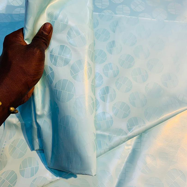 Bazin Bleu ciel Nacré