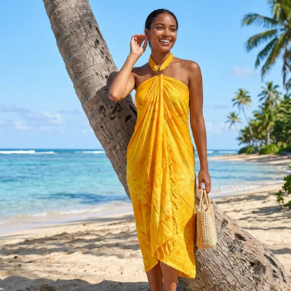 jupe enveloppante - tenue de plage (1)