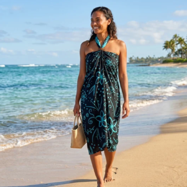 jupe enveloppante - tenue de plage (3)